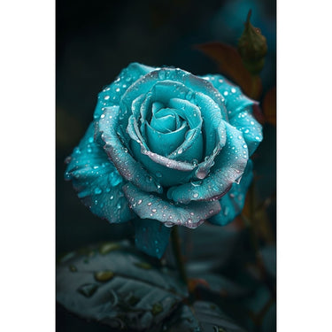 Turquoise Flower Canvas